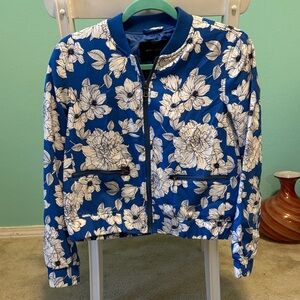 Banana Republic Floral Blue Women's Jacket